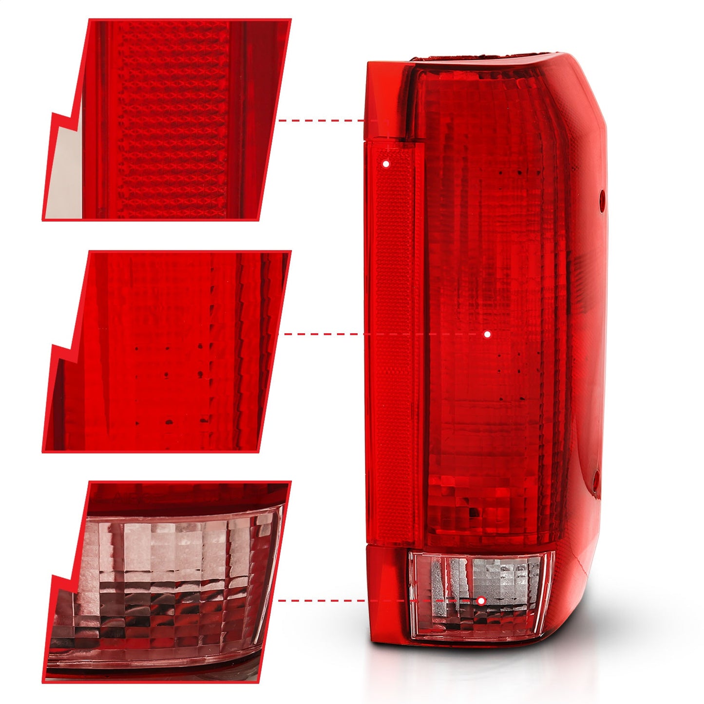 Anzo USA | Tail Light Assembly Red/Clear Lens OE Replacement | Fits F-150 | 311306
