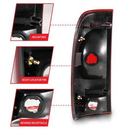 Anzo USA | Tail Light Assembly Red/Clear Lens OE Replacement | Fits F-250 Super Duty | 311307