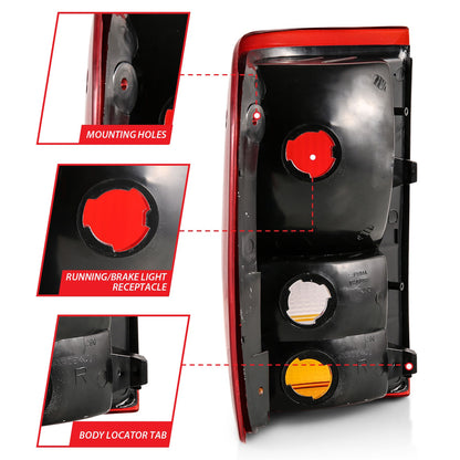 Anzo USA | Tail Light Assembly Red/Clear Lens Pair | Fits Ranger | 311310