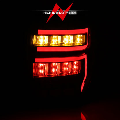 Anzo USA | LED Tail Light Assembly LED Clear Lens Black Housing Red Light Bar w/Sequential Pair | Fits 4Runner | 311311