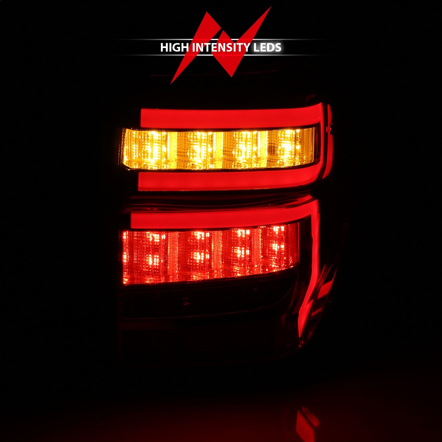 Anzo USA | LED Tail Light Assembly LED Clear Lens Chrome Housing Red Light Bar w/Sequential Pair | Fits 4Runner | 311313