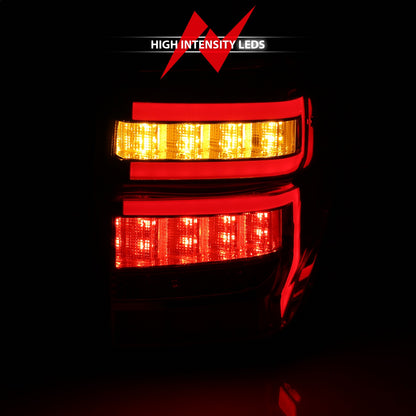 Anzo USA | LED Tail Light Assembly LED Clear Lens Chrome Housing Red Light Bar w/Sequential Pair | Fits 4Runner | 311313