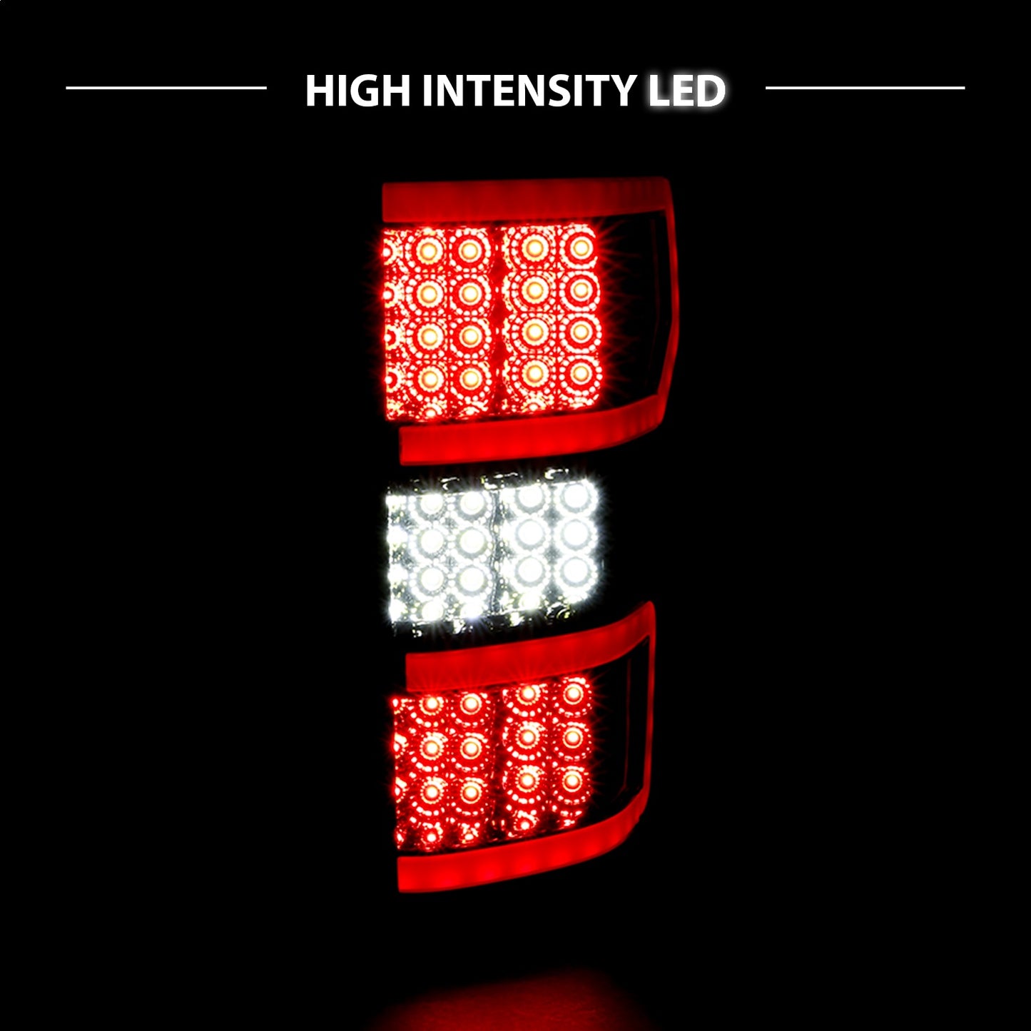 Anzo USA | Tail Light Assembly LED Clear Lens Smoke Housing Red Light Bar w/Sequential Pair | Fits F-150 | 311315