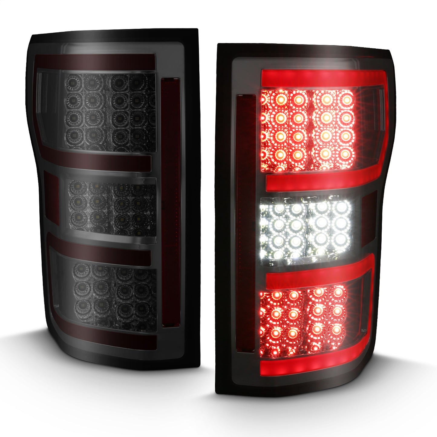 Anzo USA | Tail Light Assembly LED Clear Lens Smoke Housing Red Light Bar w/Sequential Pair | Fits F-150 | 311315