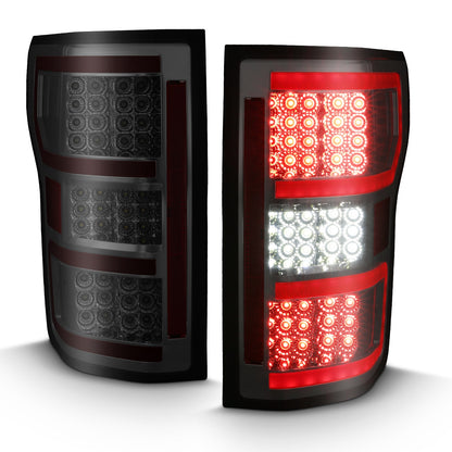 Anzo USA | Tail Light Assembly LED Clear Lens Smoke Housing Red Light Bar w/Sequential Pair | Fits F-150 | 311315