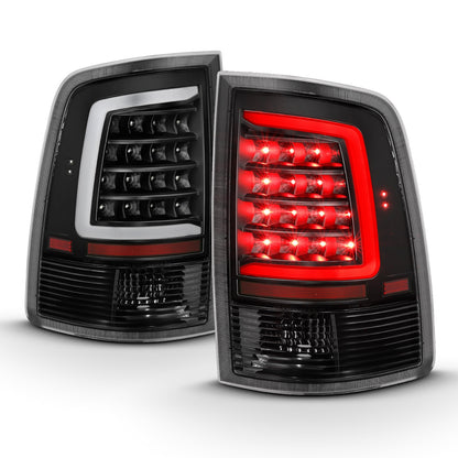 Anzo USA | LED Tail Light Assembly LED Clear Lens Black Housing w/Plank Style Design Pair | Fits Ram 1500 | 311318