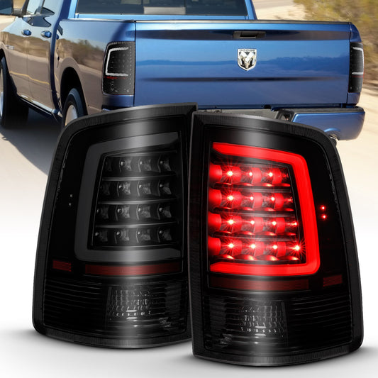 Anzo USA | LED Tail Light Assembly LED Smoke Lens Black Housing w/Plank Style Design Pair | Fits Ram 1500 | 311319