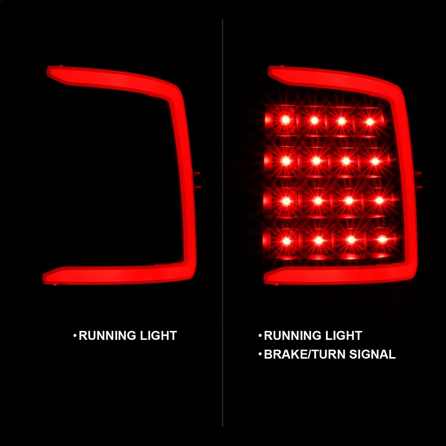 Anzo USA | LED Tail Light Assembly LED Smoke Lens Black Housing w/Plank Style Design Pair | Fits Ram 1500 | 311319