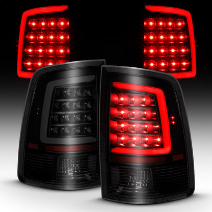 Anzo USA | LED Tail Light Assembly LED Smoke Lens Black Housing w/Plank Style Design Pair | Fits Ram 1500 | 311319