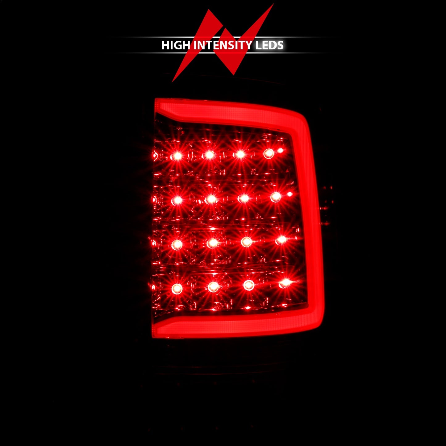 Anzo USA | LED Tail Light Assembly LED Clear Lens Chrome Housing w/Plank Style Design Pair | Fits Ram 1500 | 311320