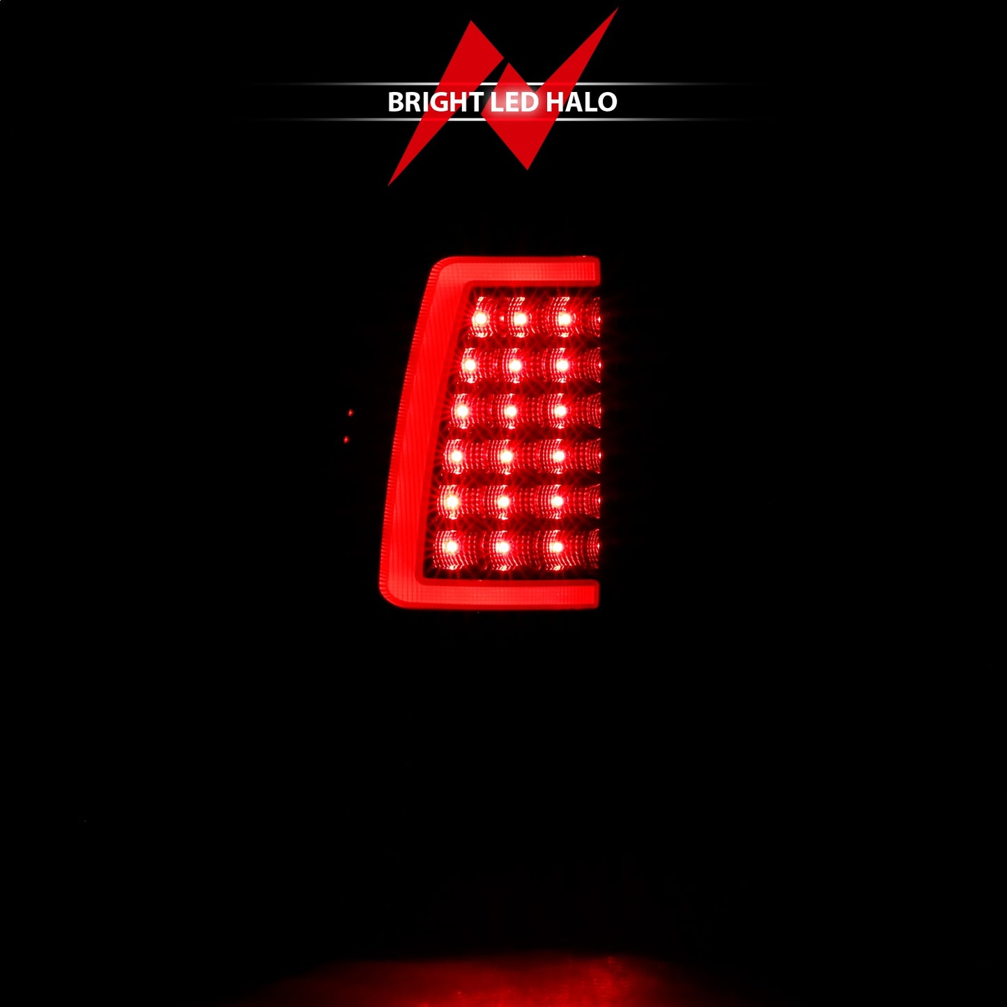Anzo USA | LED Tail Light Assembly LED Smoke Lens Black Pair | Fits Silverado 1500 | 311331