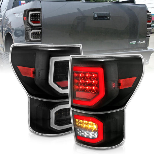 Anzo USA | LED Tail Light Assembly LED Clear Lens Black Housing Pair | Fits Tundra | 311336
