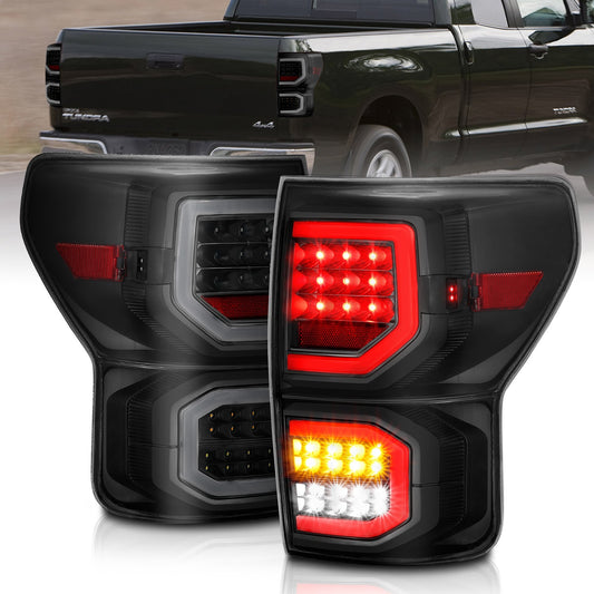 Anzo USA | LED Tail Light Assembly LED Smoke Lens Black Housing Pair | Fits Tundra | 311337