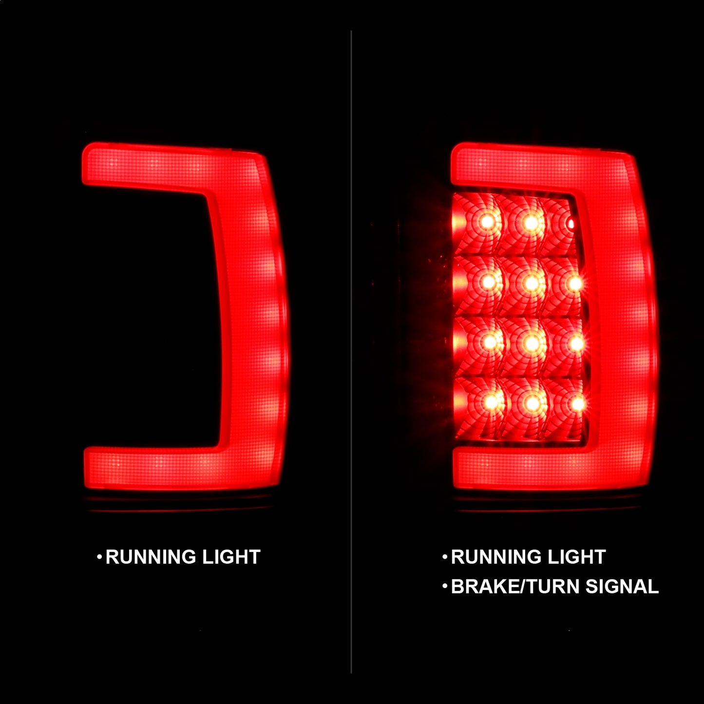 Anzo USA | LED Tail Light Assembly LED Smoke Lens Black Housing Pair | Fits Ram 1500 | 311340