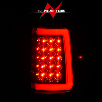 Anzo USA | LED Tail Light Assembly LED Smoke Lens Black Housing w/Light Bar Pair | Fits F-150 | 311343