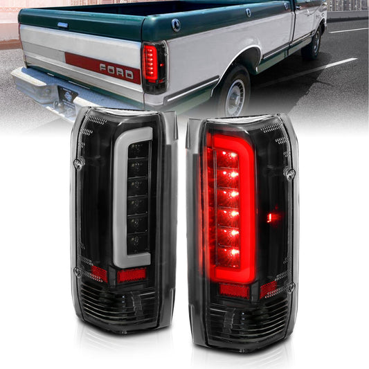 Anzo USA | LED Tail Light Assembly LED Clear Lens Black Housing Pair | Fits F-150 | 311350