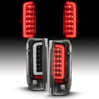 Anzo USA | LED Tail Light Assembly LED Clear Lens Black Housing Pair | Fits F-150 | 311350