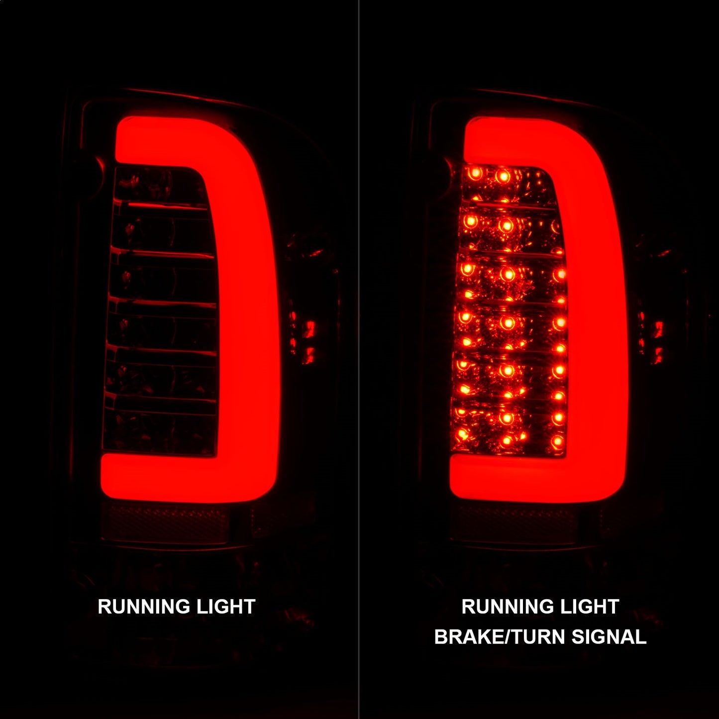 Anzo USA | LED Tail Light Assembly LED Clear Lens Chrome Housing Pair | Fits Tacoma | 311355