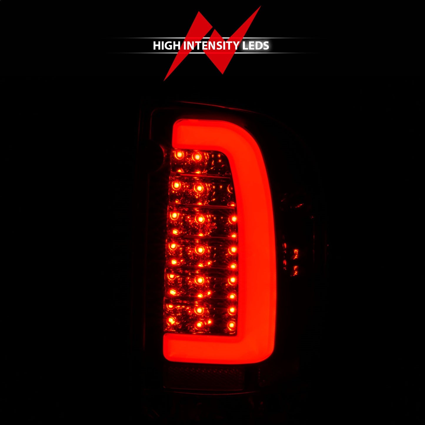 Anzo USA | LED Tail Light Assembly LED Clear Lens Chrome Housing Pair | Fits Tacoma | 311355