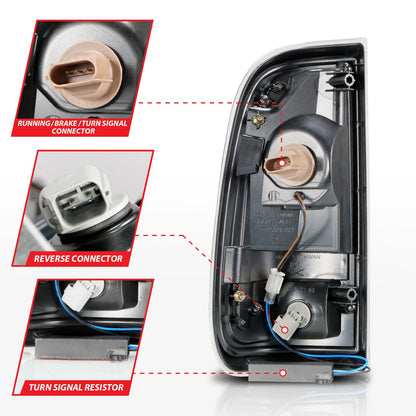 Anzo USA | LED Tail Light Assembly  LED  Clear Lens  Black Housing  Pair  |  Fits F-250 Super Duty | 311356