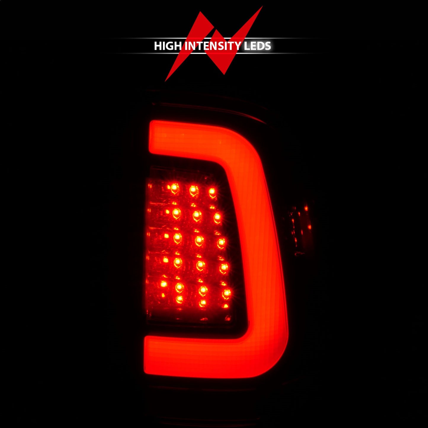 Anzo USA | LED Tail Light Assembly  LED  Red/Clear Lens  Chrome Housing  Pair  |  Fits F-250 Super Duty | 311358
