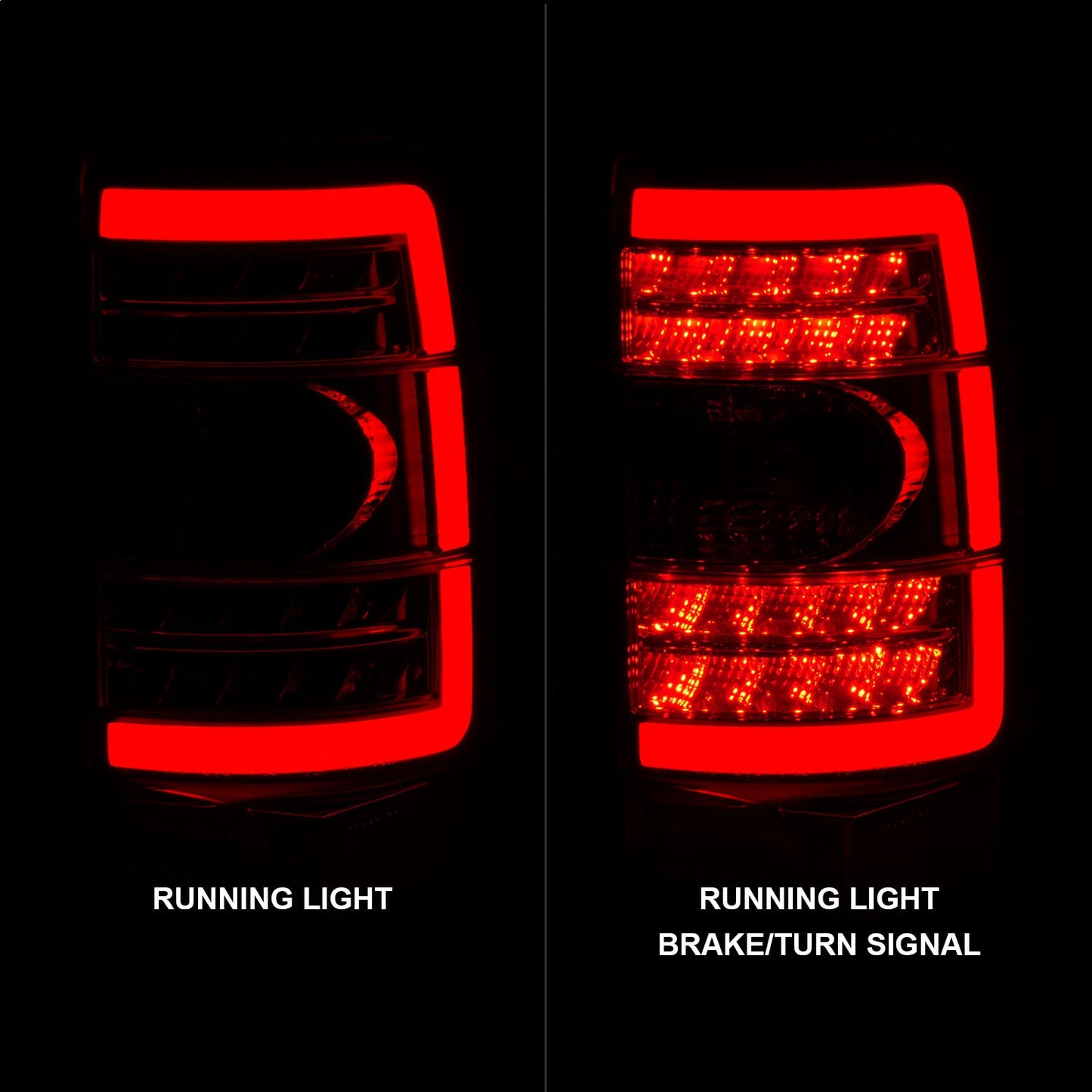 Anzo USA | LED Tail Light Assembly LED Red Lens Chrome Housing Pair | Fits Sierra 1500 | 311364
