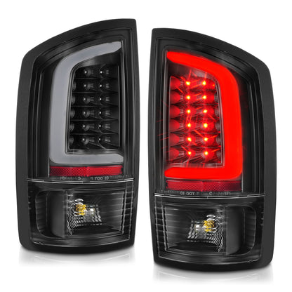 Anzo USA | LED Tail Light Assembly LED Clear Lens Black Housing w/Light Bar Pair | Fits Ram 1500 | 311368
