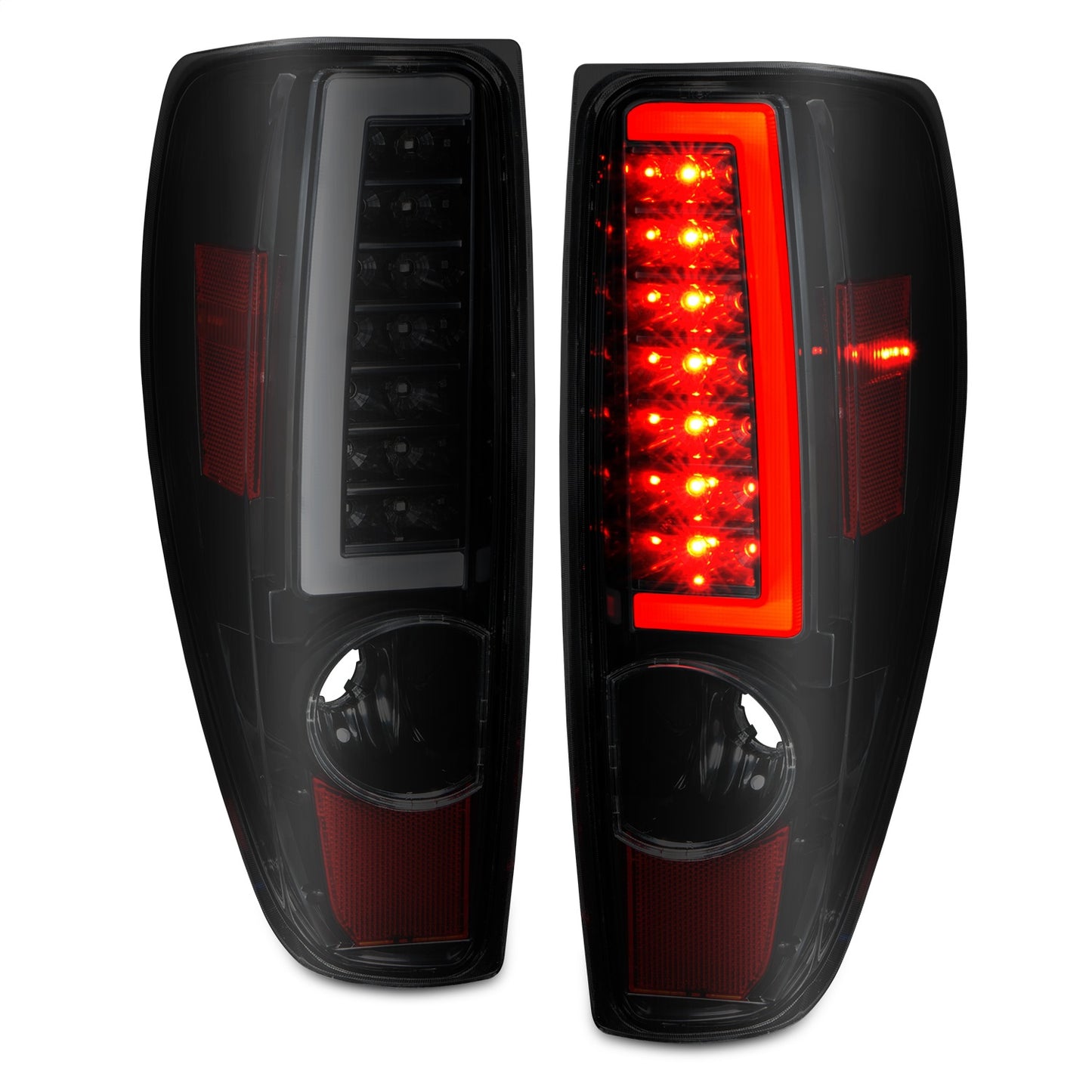 Anzo USA | LED Tail Light Assembly LED Smoke Lens Black Housing w/Light Bar Pair | Fits Colorado | 311383