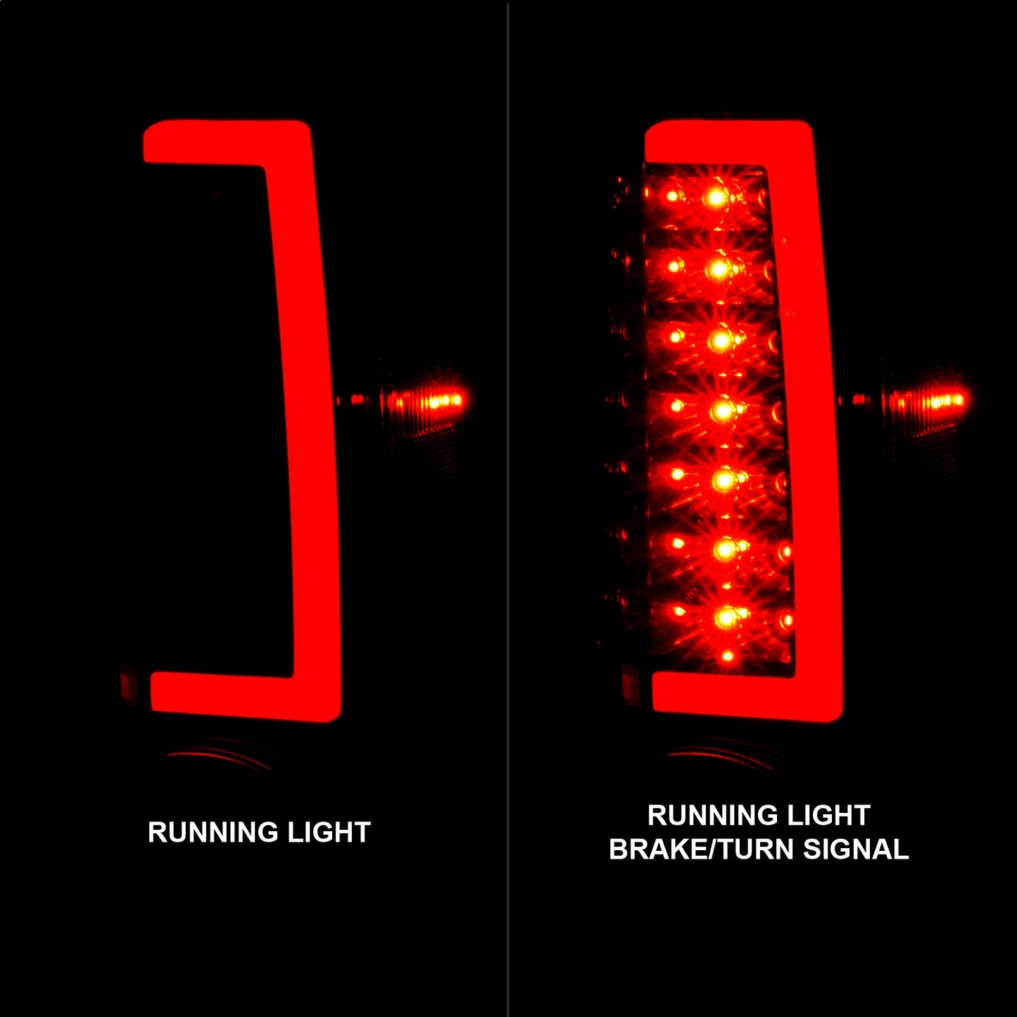 Anzo USA | LED Tail Light Assembly LED Smoke Lens Black Housing w/Light Bar Pair | Fits Colorado | 311383
