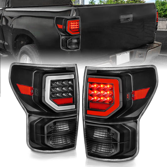Anzo USA | LED Tail Light Assembly Clear Lens w/Light Bars Black Housing | Fits Tundra | 311386