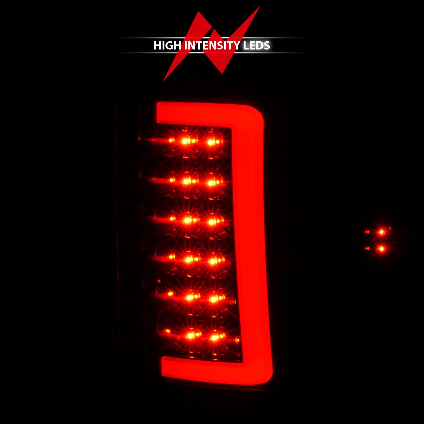 Anzo USA | LED Tail Light Assembly Smoke Lens Black Housing w/Light Bar Pair | Fits Sierra 1500 | 311389