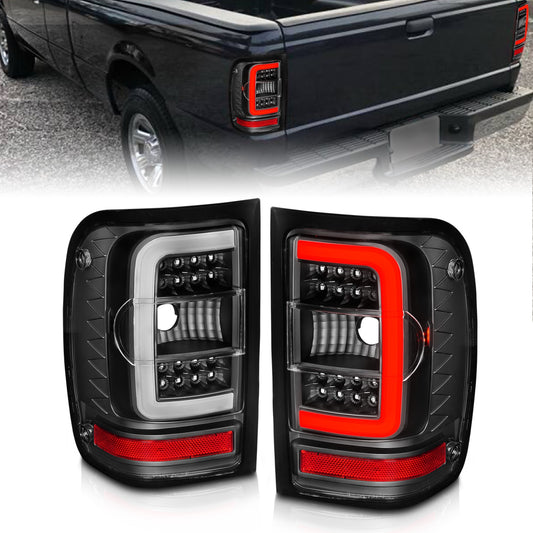 Anzo USA | LED Tail Light Assembly LED Clear Lens Black Housing w/Light Bar Pair | Fits Ranger | 311390