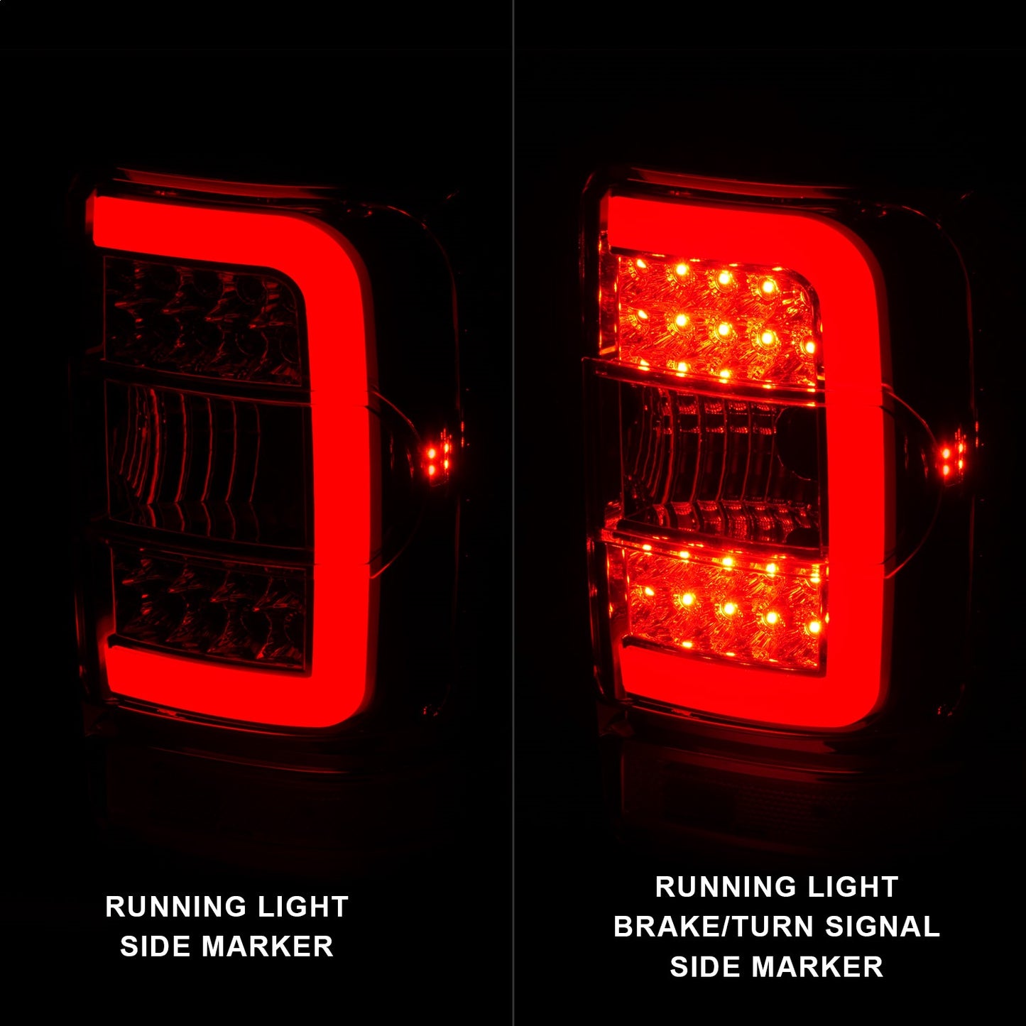Anzo USA | LED Tail Light Assembly LED Clear Lens Chrome Housing w/Light Bar Pair | Fits Ranger | 311392