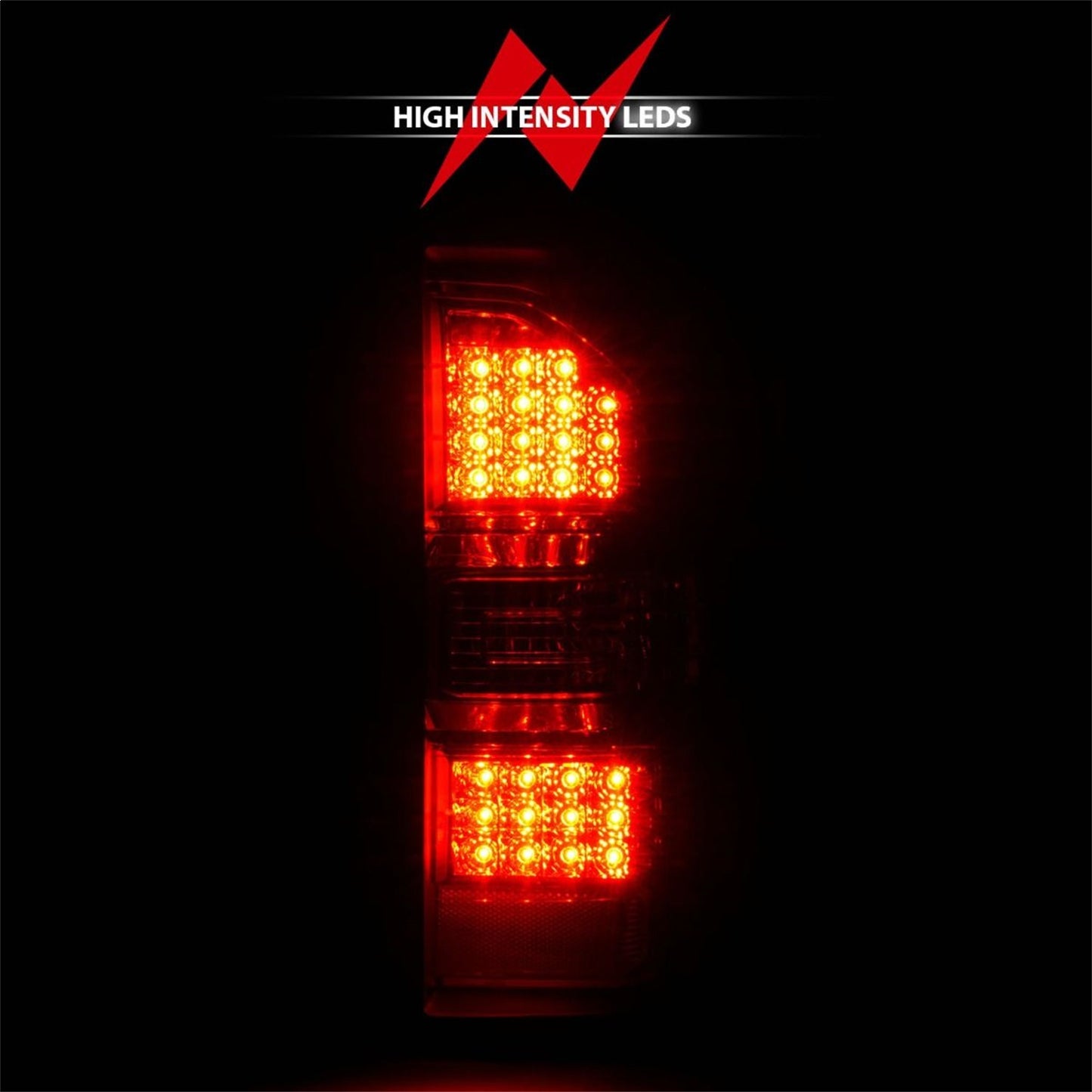 Anzo USA | LED Tail Light Assembly Red/Clear Lens Chrome Housing Pair | Fits Sierra 1500 | 311399