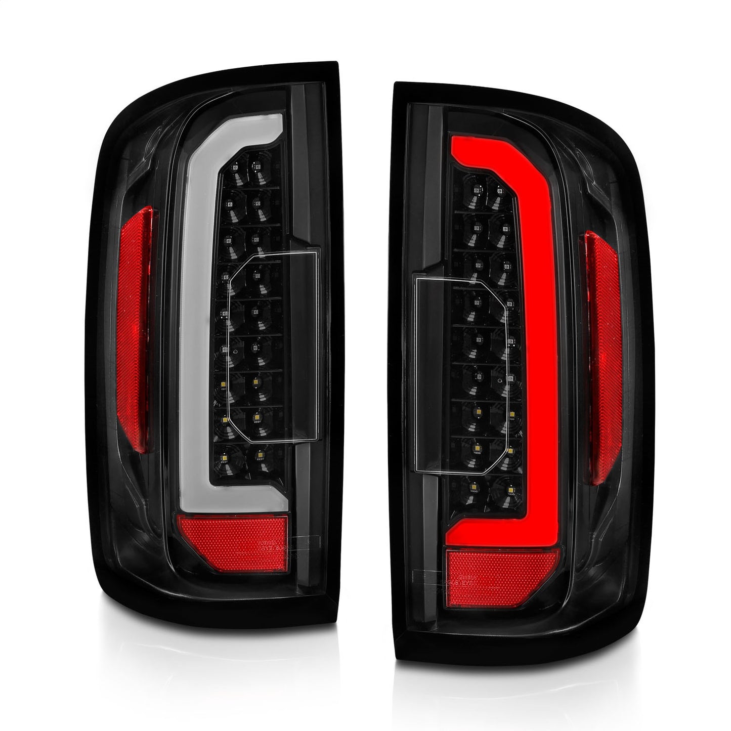 Anzo USA | LED Tail Light Assembly Full LED Clear Lens Black Housing w/Light Bar Pair | Fits Colorado | 311405