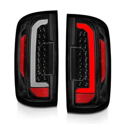 Anzo USA | LED Tail Light Assembly Full LED Clear Lens Black Housing w/Light Bar Pair | Fits Colorado | 311405