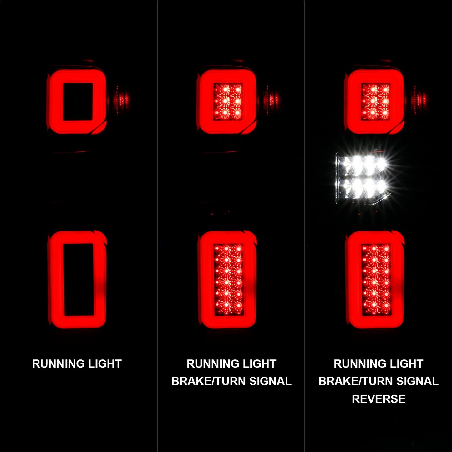 Anzo USA | LED Tail Light Assembly Full LED Clear Lens Black Housing w/Light Bar Sequential | Fits Silverado 1500 | 311414