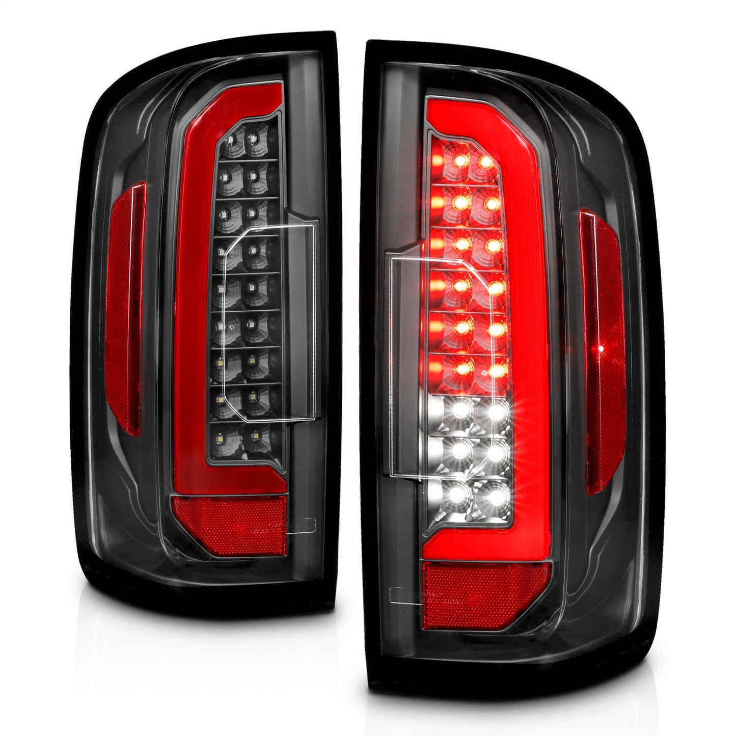 Anzo USA | LED Tail Light Assembly LED w/Red Light Bar Black Housing Clear Lens | Fits Colorado | 311432