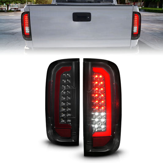 Anzo USA | LED Tail Light Assembly LED w/Red Light Bar Black Housing Smoke Lens | Fits Colorado | 311433
