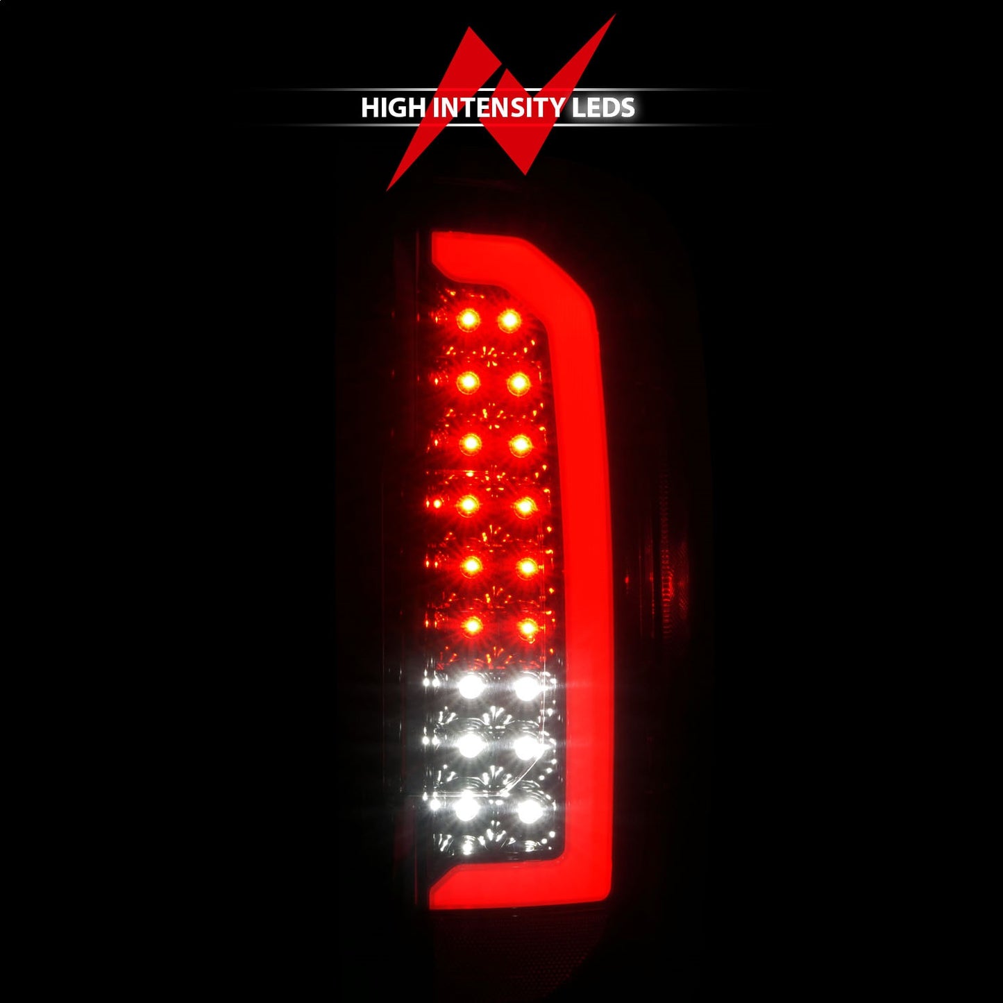 Anzo USA | LED Tail Light Assembly LED w/Red Light Bar Black Housing Smoke Lens | Fits Colorado | 311433