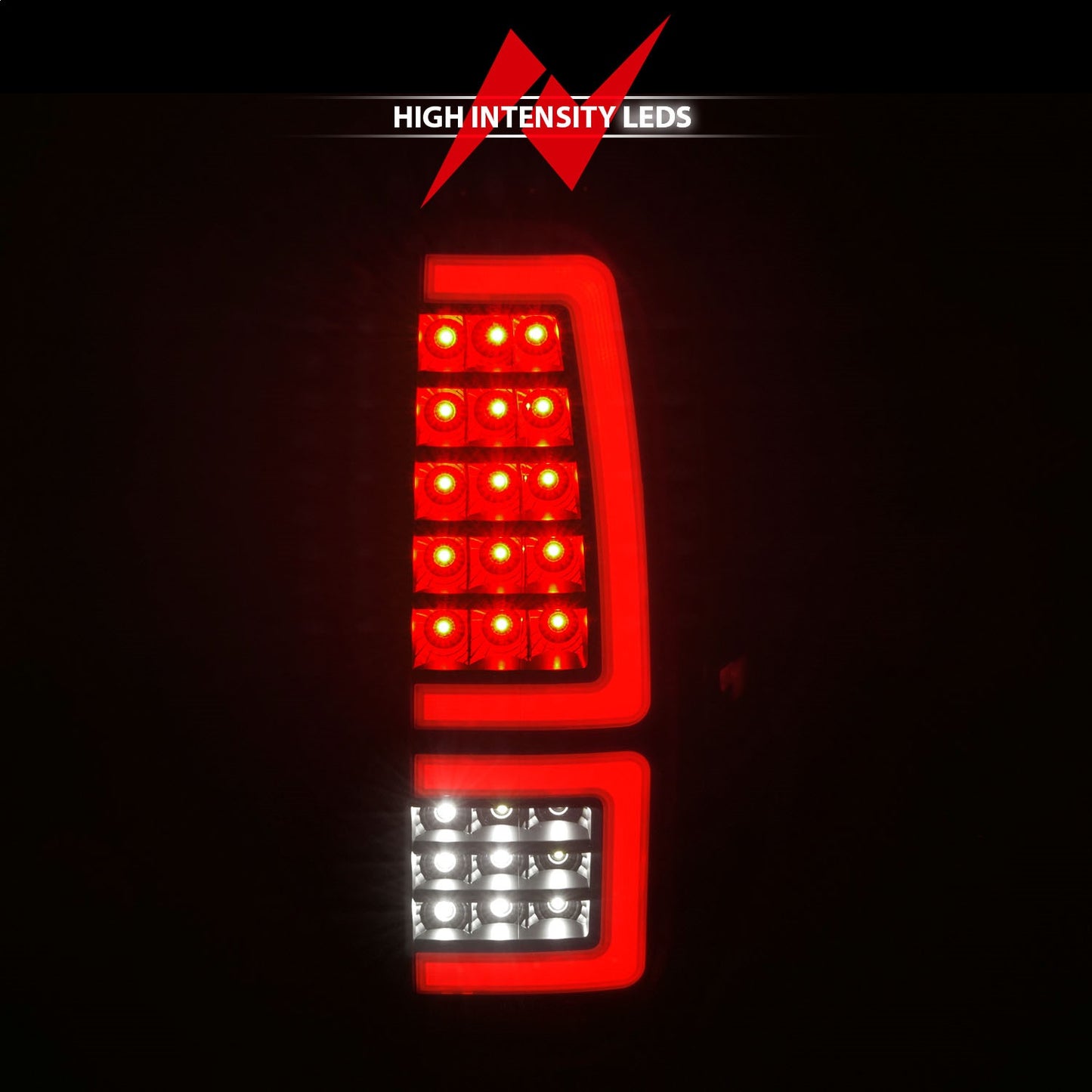 Anzo USA | LED Tail Light Assembly LED Smoke Lens Black Housing Red Light Bar w/Sequential Pair | Fits Tundra | 311437