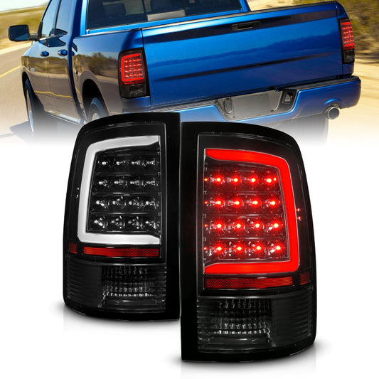 Anzo USA | LED Tail Light Assembly LED Clear Lens Black Housing w/ Plank Style w/ Sequential Pair | Fits Ram 1500 | 311452