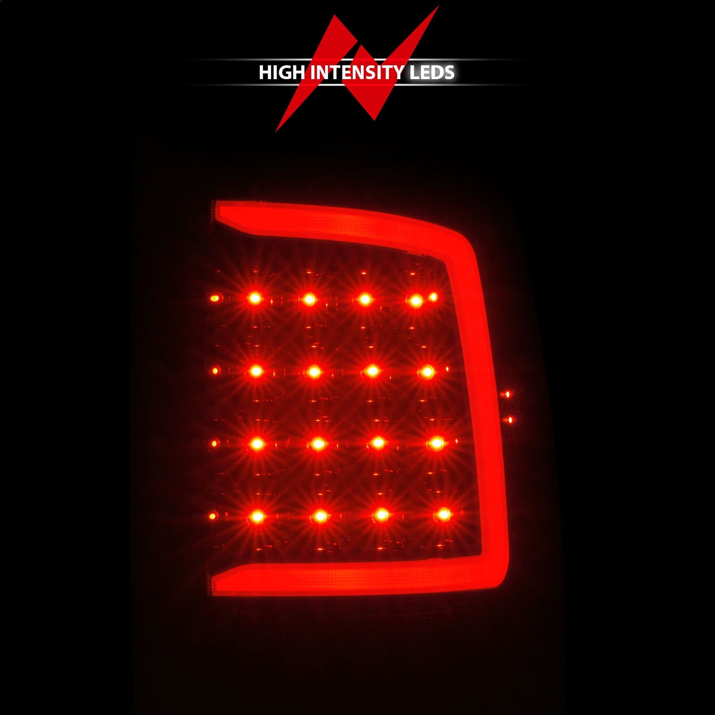 Anzo USA | LED Tail Light Assembly LED Clear Lens Black Housing w/ Plank Style w/ Sequential Pair | Fits Ram 1500 | 311452