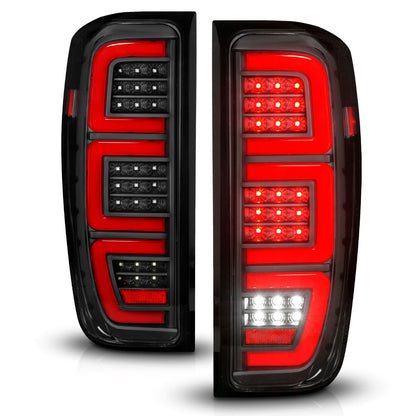 Anzo USA | LED Tail Light Assembly  Full LED  LED Tube  Sequential Signal  Black Housing  Clear Lens  Pair  |  Fits Sierra 1500 | 311457