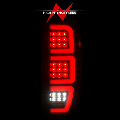 Anzo USA | LED Tail Light Assembly  Full LED  LED Tube  Sequential Signal  Black Housing  Clear Lens  Pair  |  Fits Sierra 1500 | 311457