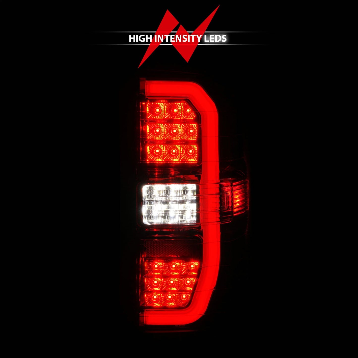 Anzo USA | LED Tail Light Assembly LED Clear/Red Lens Chrome Housing w/Sequential Signal w/C-Light Ba Pair | Fits Sierra 1500 | 311466