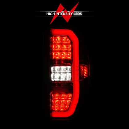 Anzo USA | LED Tail Light Assembly LED Clear/Red Lens Chrome Housing w/Sequential Signal w/C-Light Ba Pair | Fits Sierra 1500 | 311466