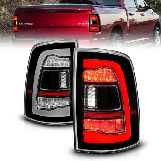 Anzo USA | LED Tail Light Assembly LED Clear Lens Black Housing w/Sequential Pair | Fits Ram 1500 | 311469