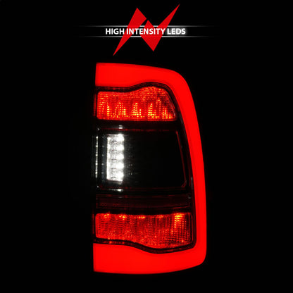 Anzo USA | LED Tail Light Assembly LED Smoke Lens Black Housing w/Sequential Pair | Fits Ram 1500 | 311470