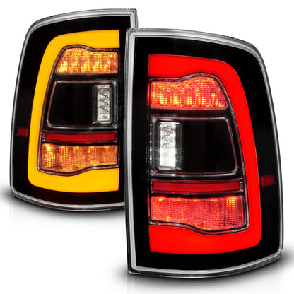 Anzo USA | LED Tail Light Assembly LED Clear Lens Black Housing w/Switchback w/Amber Sequential Signal Pair | Fits Ram 1500 | 311471